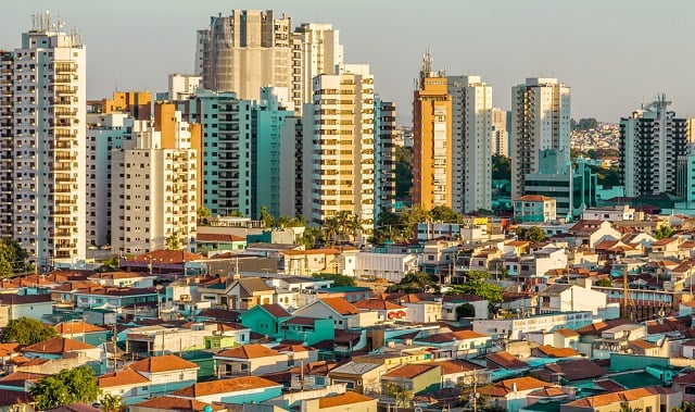 Skyline of Sao Paulo, Brazil, the most populated city in the Southern Hemisphere