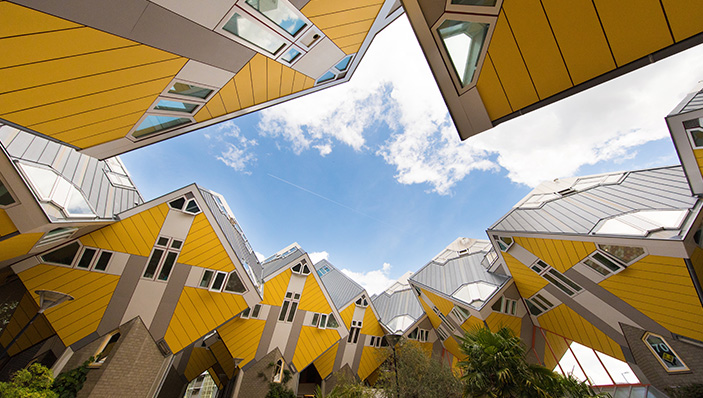 Cube houses in Rotterdam