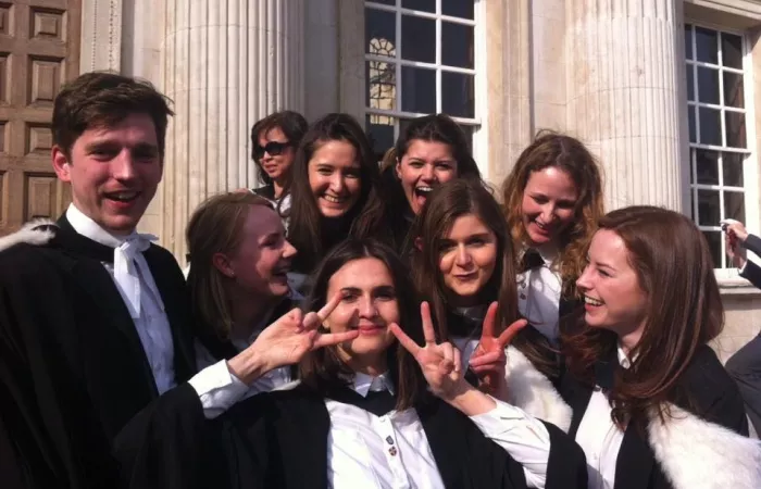 Archie with his fellow students celebrating their graduation